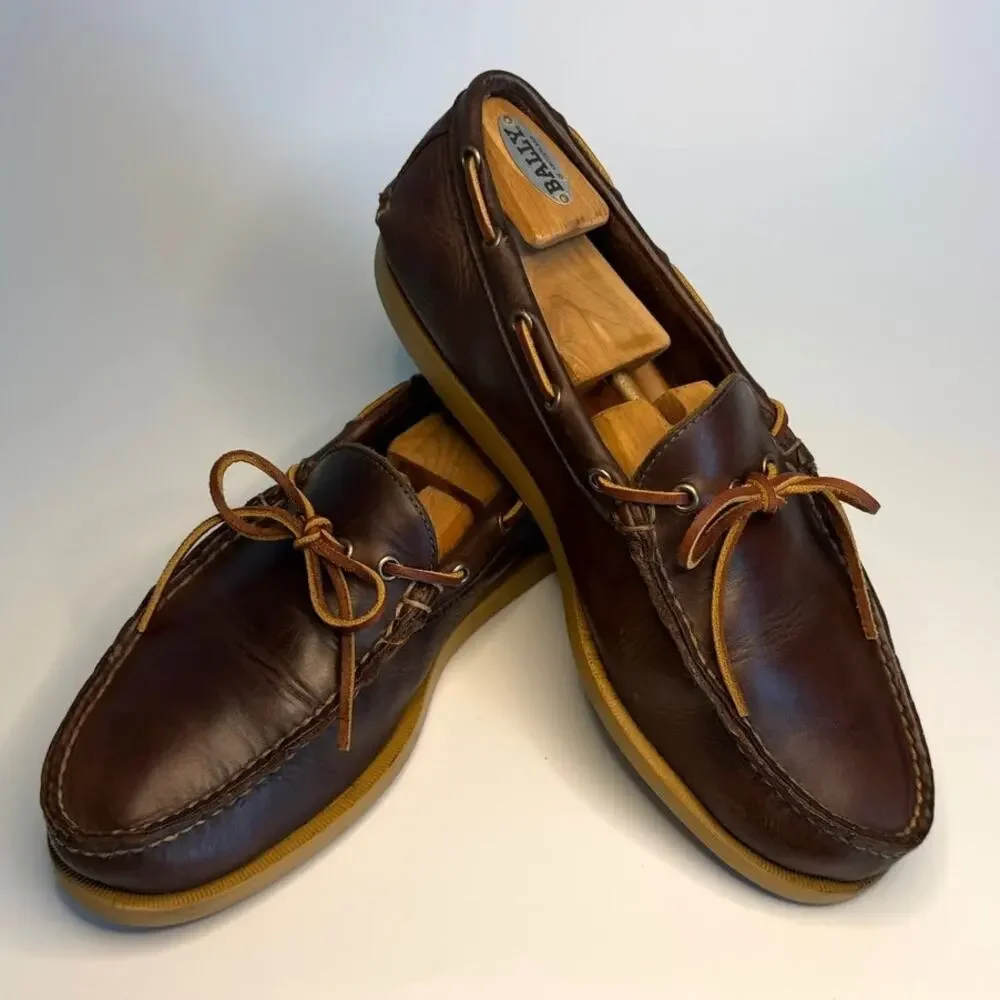 VGUC Rancourt & Co. Gilman Camp Moc Heritage Brown Made in Maine USA 12 Wide EE